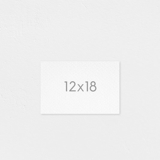 12x18" Flat Rolled Canvas (Landscape)