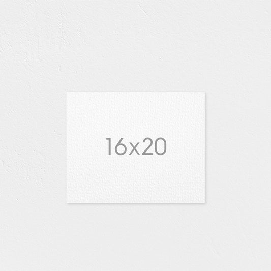 16x20" Flat Rolled Canvas (Landscape)