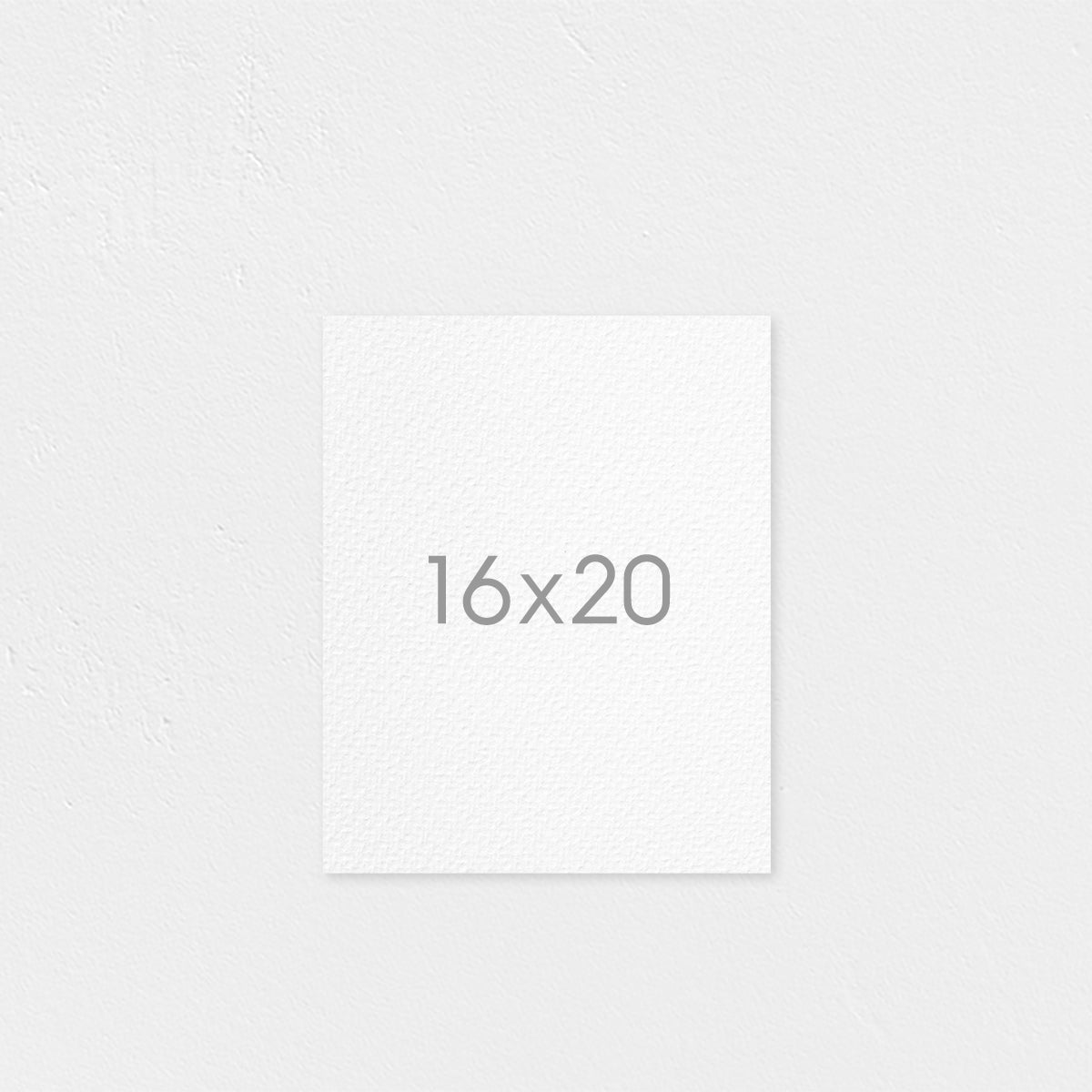 16x20" Flat Rolled Canvas (Portrait)