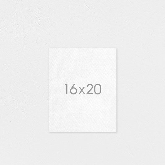 16x20" Flat Rolled Canvas (Portrait)