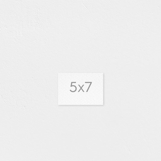 5x7" Flat Rolled Canvas (Landscape)